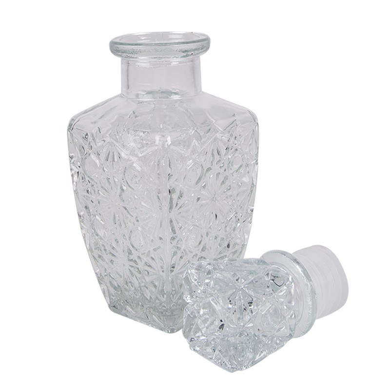 Clayre & Eef Decoratie Fles 125 ml Transparant Glas