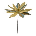 Clayre & Eef Plante artificielle Poinsettia Ø 40x47 cm Vert Jaune Plastique