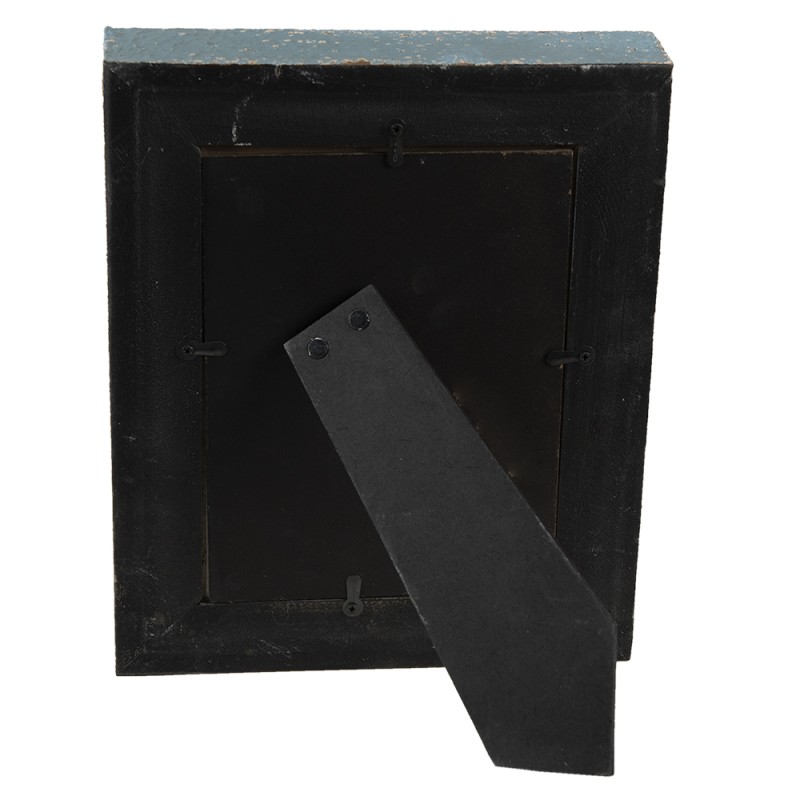 Clayre & Eef Photo Frame 13x17 cm Blue Wood Rectangle