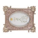 Clayre & Eef Cornice per foto 10x15 cm Color argento Plastica Vetro