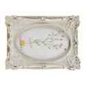 Clayre & Eef Cornice per foto 10x15 cm Verde Poliresina