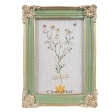 Clayre & Eef Photo Frame 10x15 cm Green Polyresin