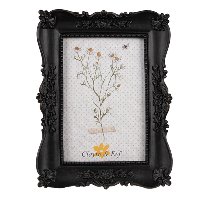 Clayre & Eef Photo Frame 10x15 cm Black Polyresin