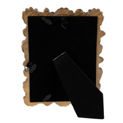 Clayre & Eef Cornice per foto 10x15 cm Color oro Poliresina