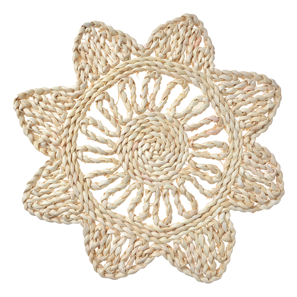 Clayre&Eef PlacematØ 34 cm Beige Stro afbeelding