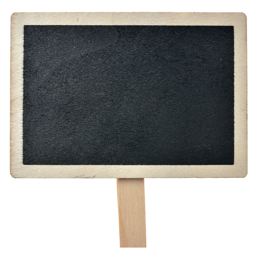 Clayre&Eef Krijtbord 8x2x8 cm Zwart Hout afbeelding