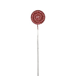 Clayre & Eef Christmas Decoration Lollipop 40 cm Red Plastic