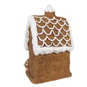 Clayre & Eef Maison en pain d'épices avec LED 39 cm Marron Oxyde de magnésium (MGO)