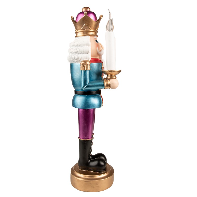 Clayre & Eef Figurine Nutcracker 41 cm Blue Purple Polyresin