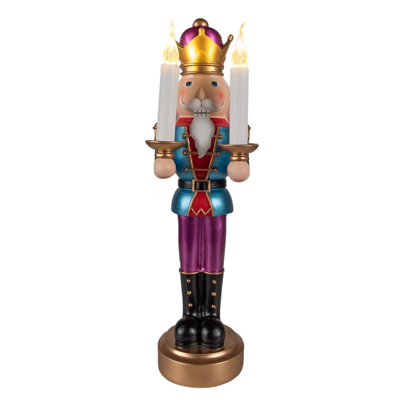 Clayre & Eef Figurine Nutcracker 41 cm Blue Purple Polyresin