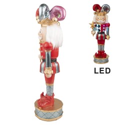 Clayre & Eef Beeld Harlekijn 38 cm Rood Blauw Polyresin
