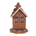 Clayre & Eef Casa di pan di zenzero con LED 20 cm Marrone Plastica
