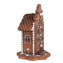 Clayre & Eef Casa di pan di zenzero con LED 20 cm Marrone Plastica