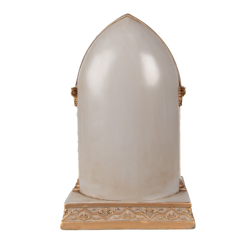 Clayre & Eef Decorazione natalizia con illuminazione a LED Presepe 16x11x24 cm Color oro Poliresina