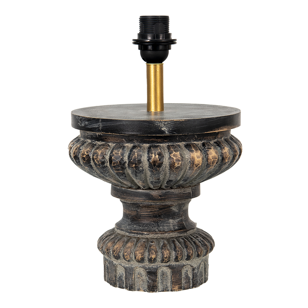 Lampenvoet Ø 24X40 Cm Bruin Kunststof-image