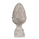 Clayre & Eef Image de décoration Ø 17x39 cm Gris Pierre