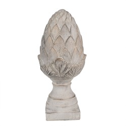 Clayre & Eef Dekorationsfigur Ø 17x39 cm Grau Stein