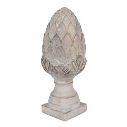 Clayre & Eef Dekorationsfigur Ø 17x39 cm Grau Stein