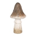 Clayre & Eef Dekoration Pilz Ø 12x22 cm Braun Weiß Keramik