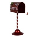 Clayre & Eef Décoration de Noël Boîte aux lettres 16x12x32 cm Rouge Métal