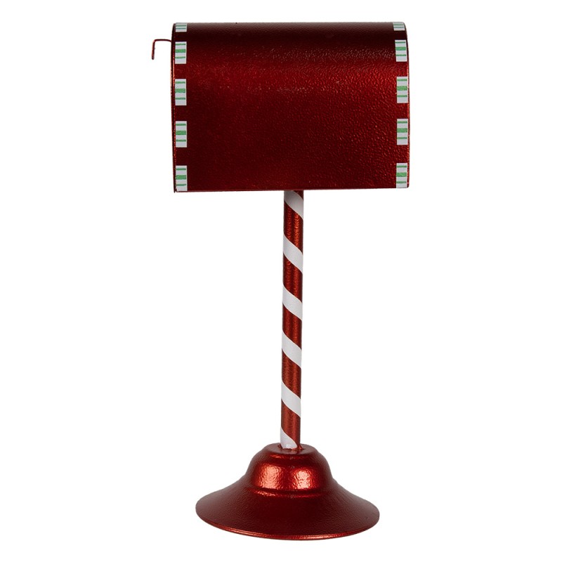 Clayre & Eef Décoration de Noël Boîte aux lettres 16x12x32 cm Rouge Métal