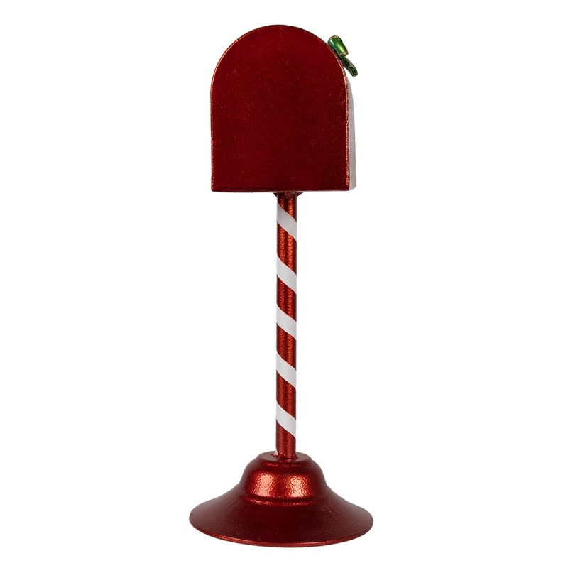 Clayre & Eef Décoration de Noël Boîte aux lettres 16x12x32 cm Rouge Métal