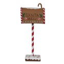 Clayre & Eef Christmas Decoration Mailbox 14x8x37 cm Brown Metal