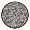 Clayre & Eef Set da bistrot Tavolo da bistrot Sedia da bistrot 3 pezzi Ø 60x70 Marrone Ferro