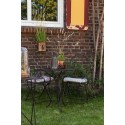 Clayre & Eef Bistro Set Bistro Table Bistro Chair Set of 3 Ø 60x70 Brown Iron