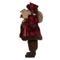 Clayre & Eef Kerstdecoratie Beeld Kerstman 27 cm Rood Kunststof