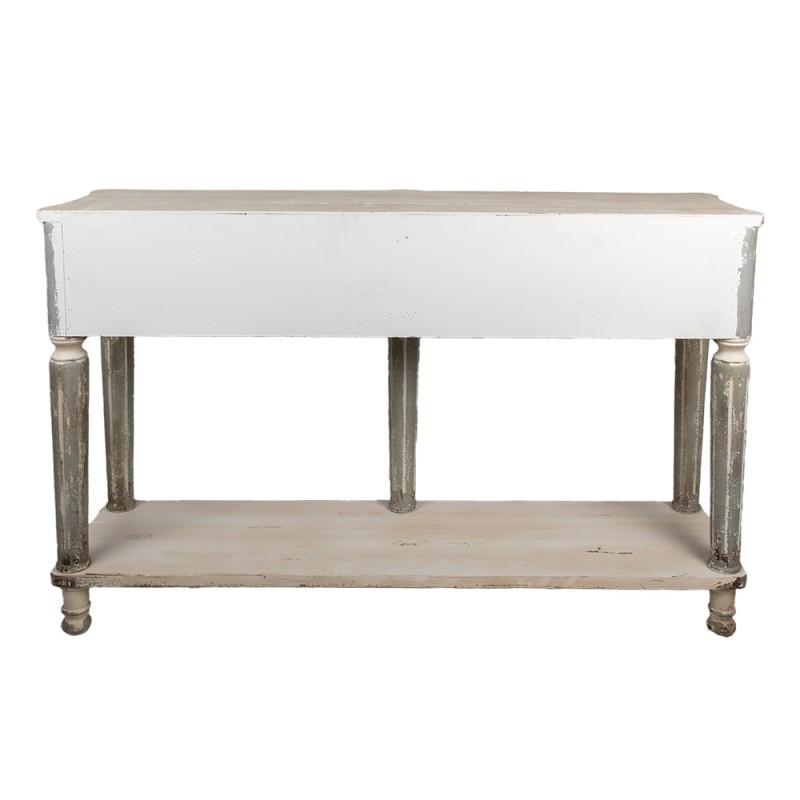 Clayre & Eef Beistelltisch 141x36x92 cm Grau Holz