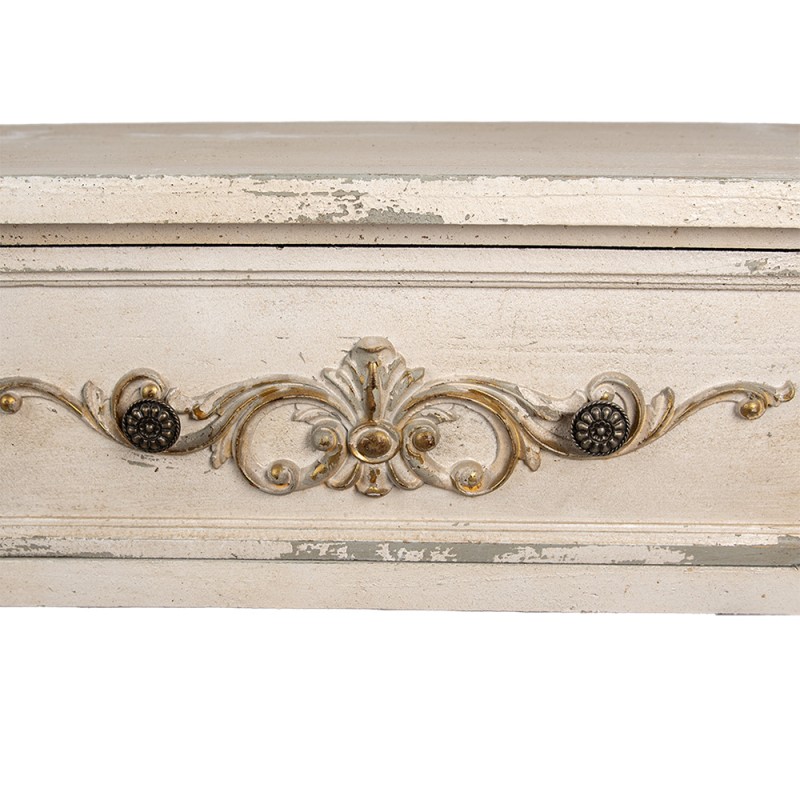 Clayre & Eef Beistelltisch 141x36x92 cm Grau Holz