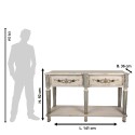 Clayre & Eef Beistelltisch 141x36x92 cm Grau Holz