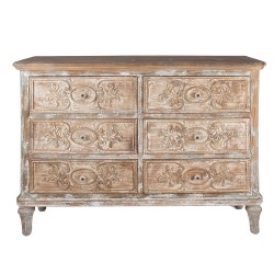 Clayre & Eef Credenza 141x40x105 cm Beige Legno