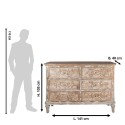 Clayre & Eef Credenza 141x40x105 cm Beige Legno