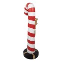 Clayre & Eef Weihnachtsdekorationsfigur Zuckerstange 34x28x91 cm Rot Weiß Kunststoff