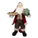 Clayre & Eef Statuetta decorativa di Natale Babbo Natale 56x50x91 cm Rosso Plastica