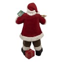 Clayre & Eef Statuetta decorativa di Natale Babbo Natale 56x50x91 cm Rosso Plastica