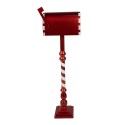 Clayre & Eef Decorazione di Natalizie Buca delle lettere 33x18x99 cm Rosso Metallo