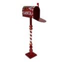 Clayre & Eef Decorazione di Natalizie Buca delle lettere 33x18x99 cm Rosso Metallo