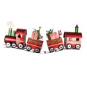Clayre & Eef Christmas Decoration Train 140x24x52 cm Red Metal