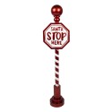 Clayre & Eef Cartello Natale Segno 20x16x107 cm Rosso Metallo