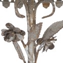 Clayre & Eef Glocke Ø 20x35 cm Grau Eisen Rund Blumen