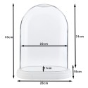 Clayre & Eef Stolp  26x15x33 cm Hout Glas Ovaal