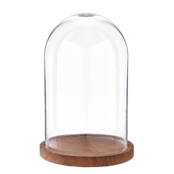 Clayre & Eef Cloche Ø 17x25 cm Transparent Glass