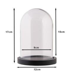 Clayre & Eef Cloche Ø 12x17 cm Verre Rond