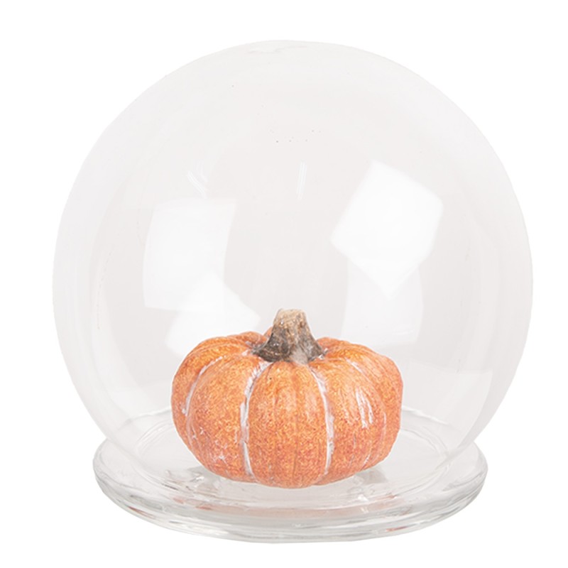 Clayre & Eef Glocke Ø 12x12 cm Transparant Glas Rund