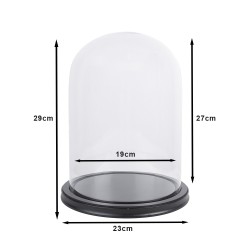 Clayre & Eef Cloche Ø 23x29 cm Transparent Glass