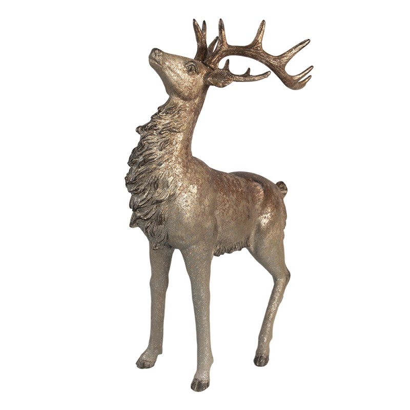 Clayre & Eef Image de décoration Cerf 42 cm Marron Plastique