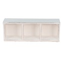 Clayre & Eef Holzkiste 33x12x7 cm Weiß Holz Rechteck